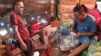 Viral! Ada Sosok Pria Mirip Sule di Pasar, Netizen: Lebih Ganteng Ini