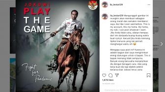 Selebgram Unggah Meme Jokowi Play The Game, Netizen: Akun ini Udh Jadi Buzzer Juga Rupanya
