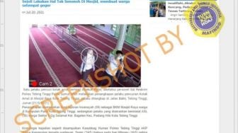 CEK FAKTA: Dua Sejoli Lakukan Hal Tak Senonoh di Masjid Usai Salat Idul Adha, Benarkah?