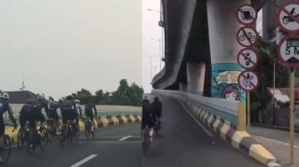 Viral Rombongan Road Bike Lintasi JLNT Antasari, Wagub DKI: Sangat Berbahaya