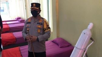 Kapolda Riau Pantau Lokasi Isoman Pasien Covid-19 di Asrama Haji