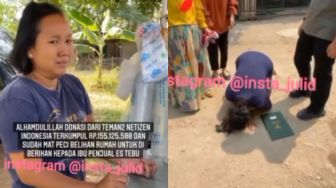 Sempat Viral Dagangan Ditawar Rp 500 Ribu, Kini Penjual Es Tebu Nangis Dapat Rumah