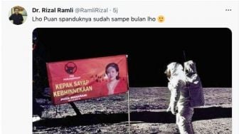 Kocak! Rizal Ramli Sindir Puan Maharani, Sebut Spanduknya Sudah Sampai ke Bulan