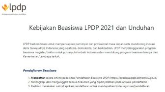 Tata Cara dan Syarat Daftar Beasiswa LPDP 2021, Dibuka 1 Agustus