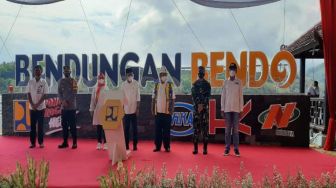 Pembangunan Fisik Capai 95%, Bendungan Bendo Ponorogo Mulai Diisi Air