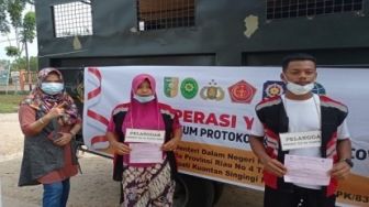 PPKM Level III, Warga Kuansing Banyak Terjaring Tak Gunakan Masker