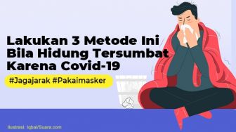 INFOGRAFIS: Lakukan 3 Metode Ini Bila Hidung Tersumbat Karena Covid-19