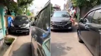 Tegur Warga Parkir Mobil di Pinggir Jalan, Pengendara Ini Malah Diserbu Satu Kompleks