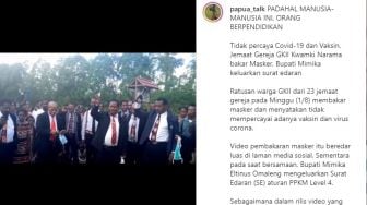 Viral! Pendeta dan Jemaat di Papua Ramai-ramai Bakar Masker, Sebut Covid-19 Setan