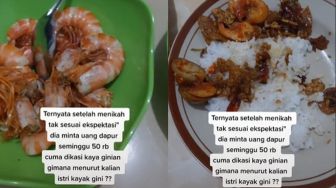 Suami Protes Beri Istri Uang Rp 50 Ribu Seminggu Tapi Hanya Dimasakin Udang