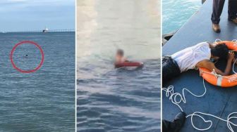 Petugas Amankan Pria Muda Berenang di Tengah Laut, Mengaku Ingin Pergi ke Mekkah