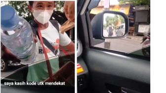 Aksi Pedagang Asongan di Jalan Ini Bikin Salut Pemobil, Ternyata Ini Sebabnya