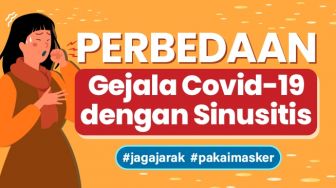 INFOGRAFIS: Perbedaan Gejala Covid-19 dengan Sinusitis