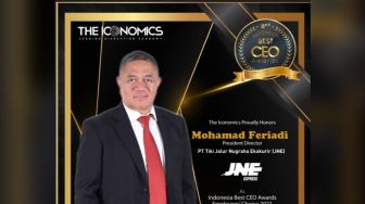 Presiden Direktur JNE M. Feriadi Soeprapto Dinobatkan Sebagai Best CEO Award 2021