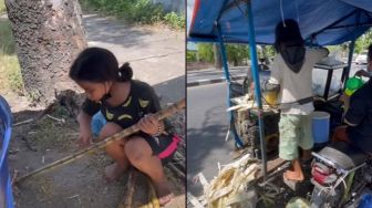 Viral Kakak Beradik Jualan Es Tebu Sambil Belajar, Kisahnya Jadi Tamparan