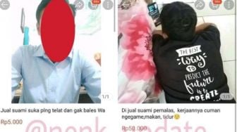 Nyeleneh! Istri Jual Suami Rp 5 Ribu, Warganet: Nanti Dibeli Beneran Nangis