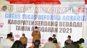 Bupati Sergai Apresiasi dan Dukung Penuh Peningkatan Aspek Agraria