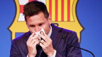 Momen Haru Lionel Messi Ucap Selamat Tinggal Barcelona, Air Mata Berlinang