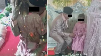 Kisah Gadis Kecil Hadiri Nikahan Ayah Hingga Menangis Dalam Pelukan, Tamu Ikut Mewek