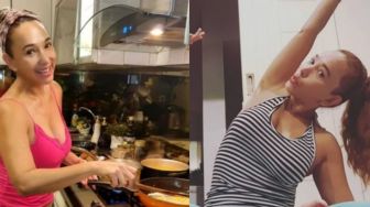 10 Foto Kiki Fatmala di Rumah, Seksi Pakai Tank Top, Kualitas Hidup Sehat