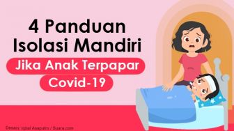 INFOGRAFIS: 4 Panduan Isolasi Mandiri Jika Anak Terpapar Covid-19