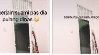 Istri Ngerjain Suami Pulang Dinas di Kamar, Auto Malu Gegara Hal Kecil Ini