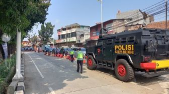 Hari Terakhir PPKM Level 4, Begini Suasana Lalu Lintas di Pos Penyekatan Lenteng Agung