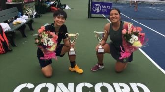 Tandem dengan Petenis Thailand, Jessy Rompies Raih Gelar di Thoreau Tennis Open 2021