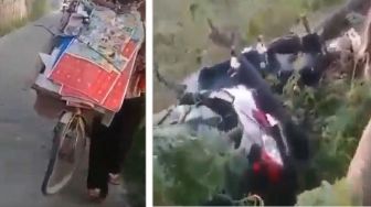 Heboh Penjual Mainan Jadi Pahlawan Usai Gagalkan Aksi Begal di Jalan, Publik Beri Pujian