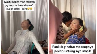 MUA Kesal Pengantin Tak Bisa Diam saat Dirias, Hasil Riasannya Bikin Publik Terkejut