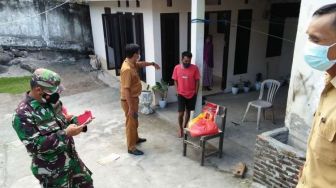 Bansos dan Penyemprotan Disinfektan Sentuh Dua Kelurahan