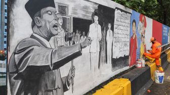 Mural Sambut Hari Kemerdekaan Indonesia