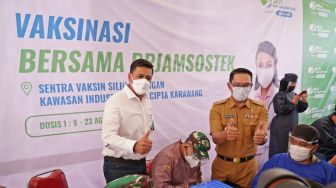 BPJS Ketenagakerjaan Gelar Vaksinasi di Kawasan Industri Suryacipta Karawang