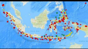 Dari Selat Sunda hingga Jawa Tengah, Gempa Goyang Busur Jawa selama 4 Hari Terakhir