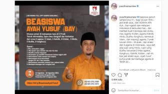 Beasiswa Ayah Yusuf: Jadwal, Syarat, Link Pendaftaran Beasiswa Yusuf Mansur