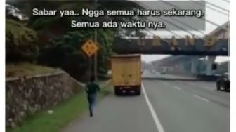 Ya Ampun! Kesal Kernet Tidur Melulu, Sopir Truk Lakukan Hal Kocak Ini