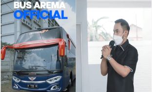 Crazy Rich Malang Rilis Bus Mewah untuk Arema FC, Ada PS5 di Dalam Kabin