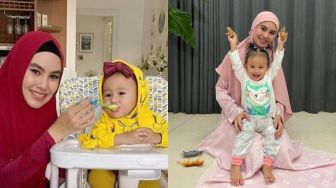 Masya Allah! 5 Foto Kartika Putri Urus Anak Habib Usman bin Yahya