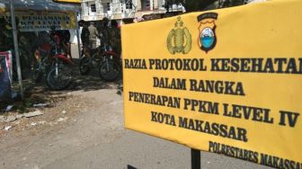 Razia Protokol Kesehatan di Makassar, Warga Positif Covid-19 Langsung Isolasi