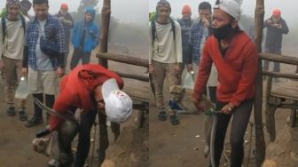 Viral Video Pendaki Gunung Lawu Dibegal Monyet, Ponsel iPhone Dirampas