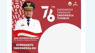 Twibbon Pemprov Sulsel Sambut Hari Kemerdekaan RI, Bisa Gunakan Lalu Sebarkan