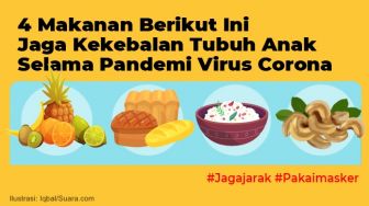 INFOGRAFIS: 4 Makanan Berikut Ini Jaga Kekebalan Tubuh Anak Selama Pandemi Virus Corona