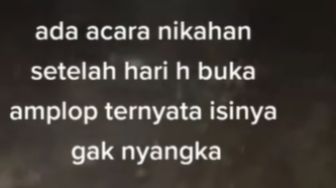 Buka Amplop usai Acara Pernikahan, Pengantin Syok Lihat Isinya