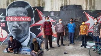 Viral Mural Jokowi 404:Not Found di Batuceper Tangerang, Kini Sudah Dihapus