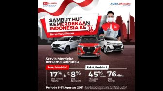 Rayakan HUT RI ke-76,  Simak Promo Service Merdeka Bersama Daihatsu Indonesia