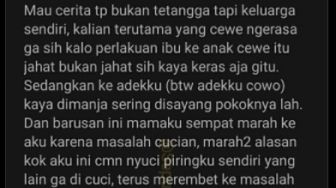 Viral Cewek Curhat Ngegas Disuruh Ibu Kerja Rodi, Jadi Perdebatan