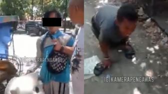 Viral Bocah Badut Pengamen Palak Bapak-bapak Tunadaksa Demi Uang Rp 2 Ribu