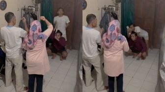 Pemuda Totalitas Rekam Ortu Joget TikTok Sampai Gebrak Ponsel, Video Ditonton 20 Juta Kali