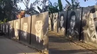 Viral Mural Para Pahlawan RI Diapresiasi, Publik Bandingkan dengan 404 Not Found