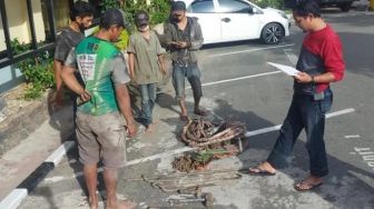 Rugikan Telkom Ratusan Juta, Komplotan Pencuri Kabel di Banjarmasin Diringkus